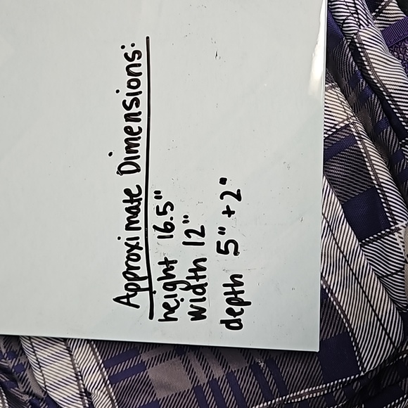 TRANS by Jansport TM60 Supermax Plaid Backpack - purple black white - Picture 8 of 12